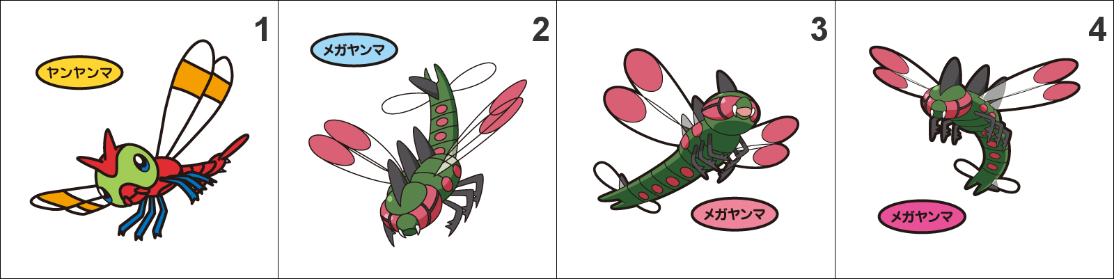193, 469 Yanma, Yanmega Pan Stickers Pokemon – Splash's Pan